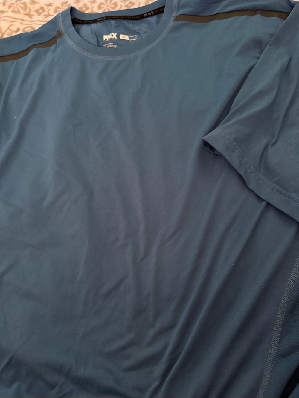 MPX Men's Short-Sleeve Performance Tee in Blue